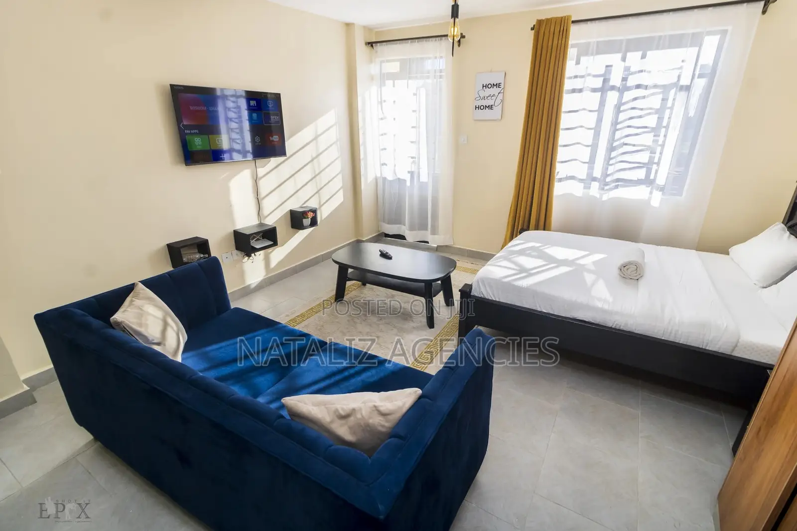 Modern Studio Apartment: Long Term/Short Term Rental Offer in Complex Utawala