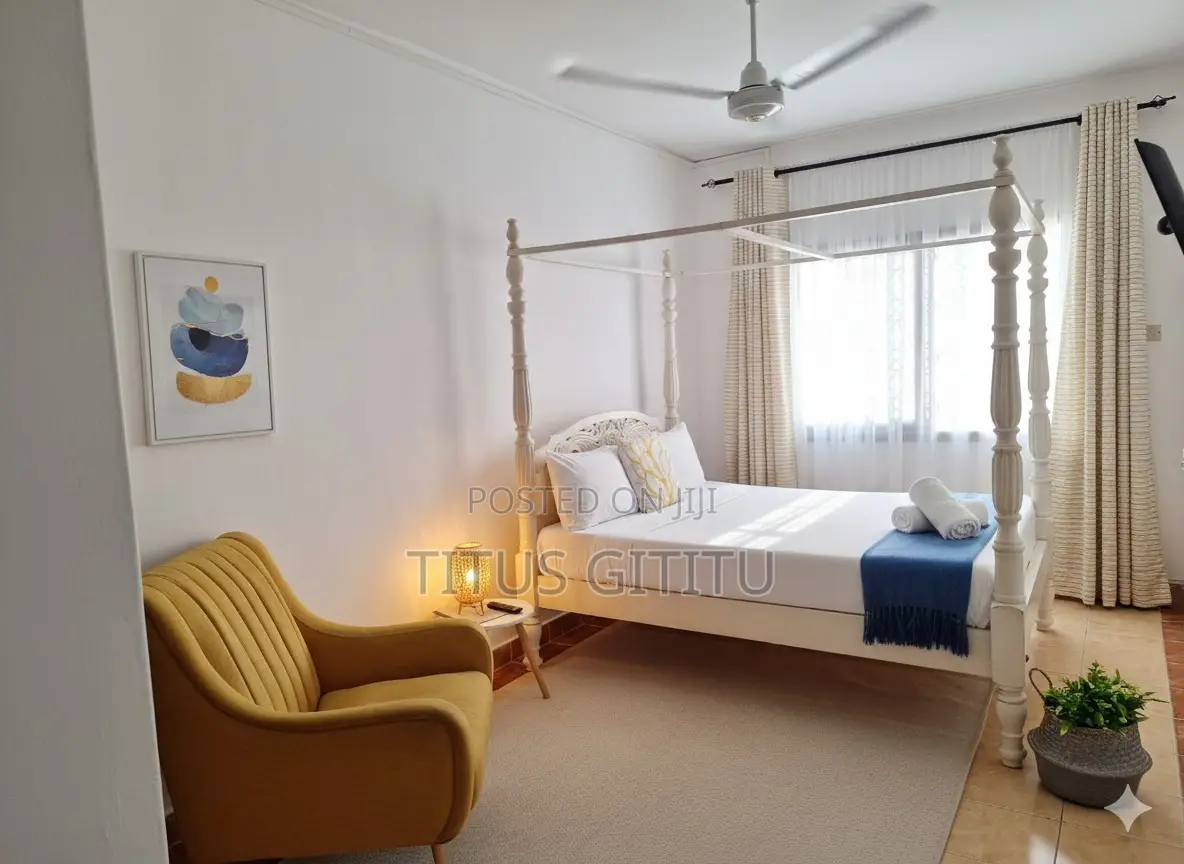 Spacious Studio Airbnb Nyali | Outdoor Balcony | Near Cinemax | in Nyali Mkomani