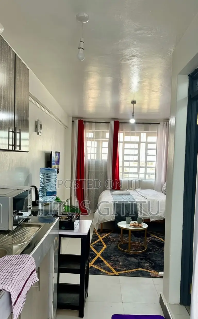 New Studio Airbnb Kasarani Seasons | Furnished Balcony | in Seasons Estate
