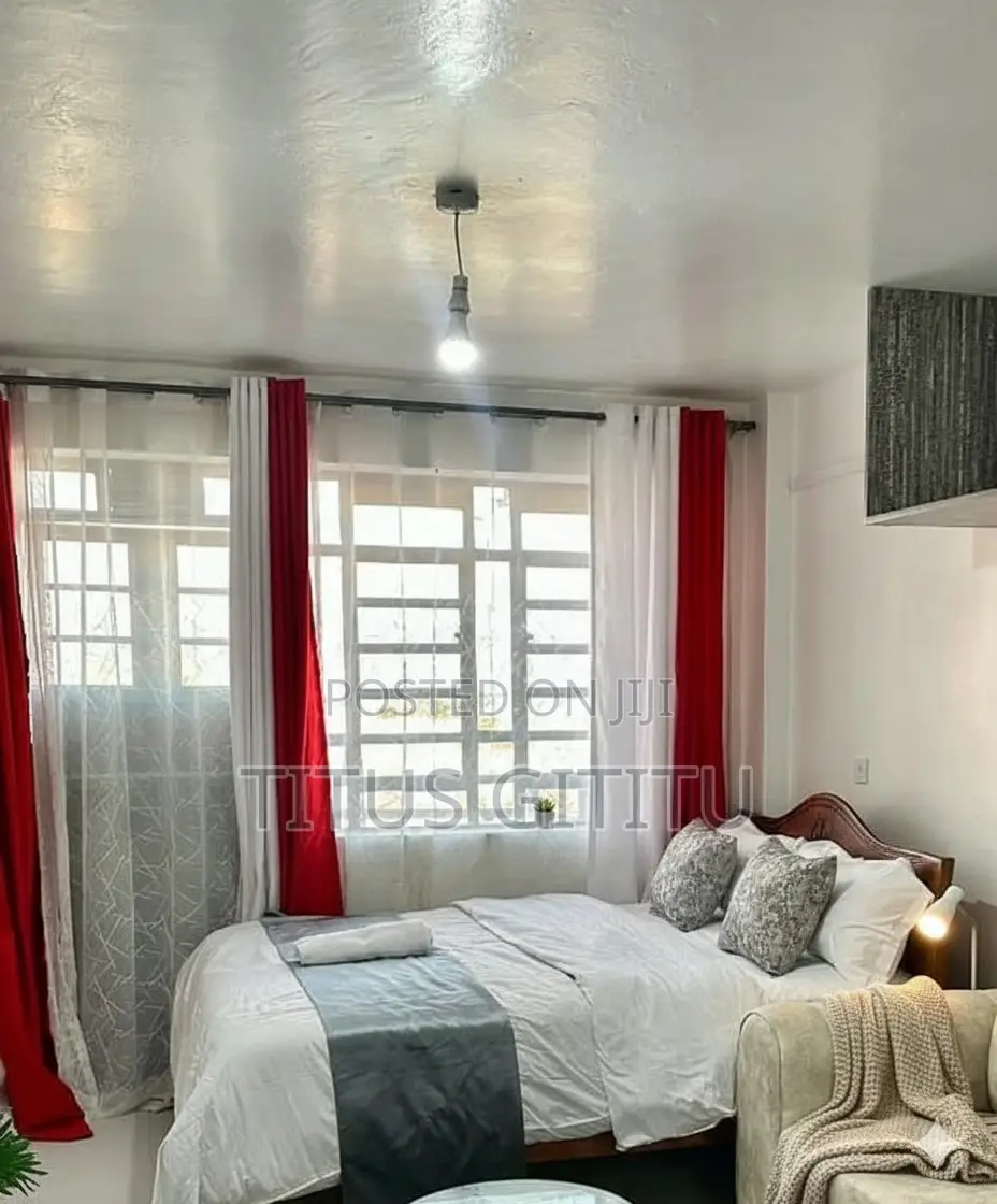 New Studio Airbnb Kasarani Seasons | Furnished Balcony | in Seasons Estate