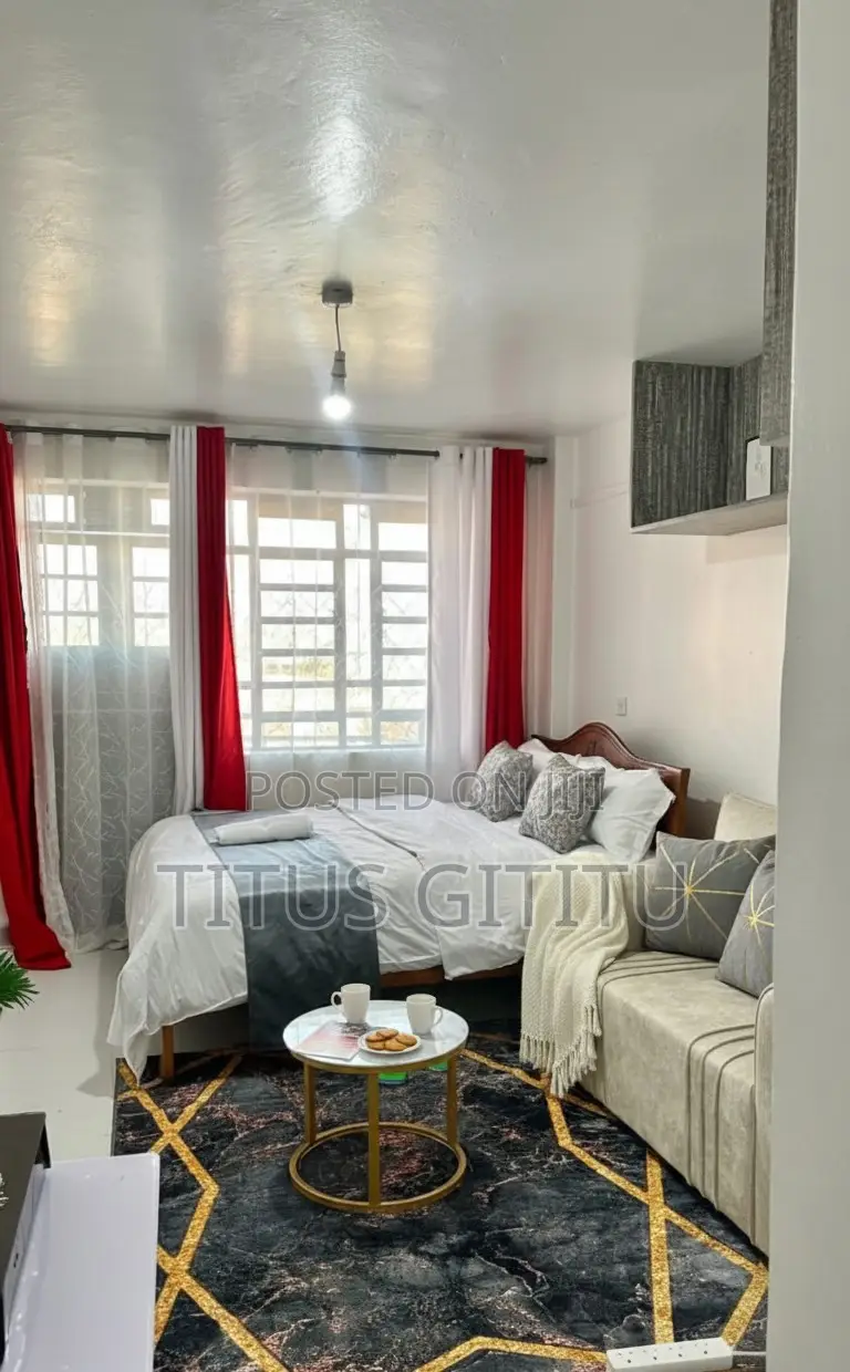 New Studio Airbnb Kasarani Seasons | Furnished Balcony | in Seasons Estate