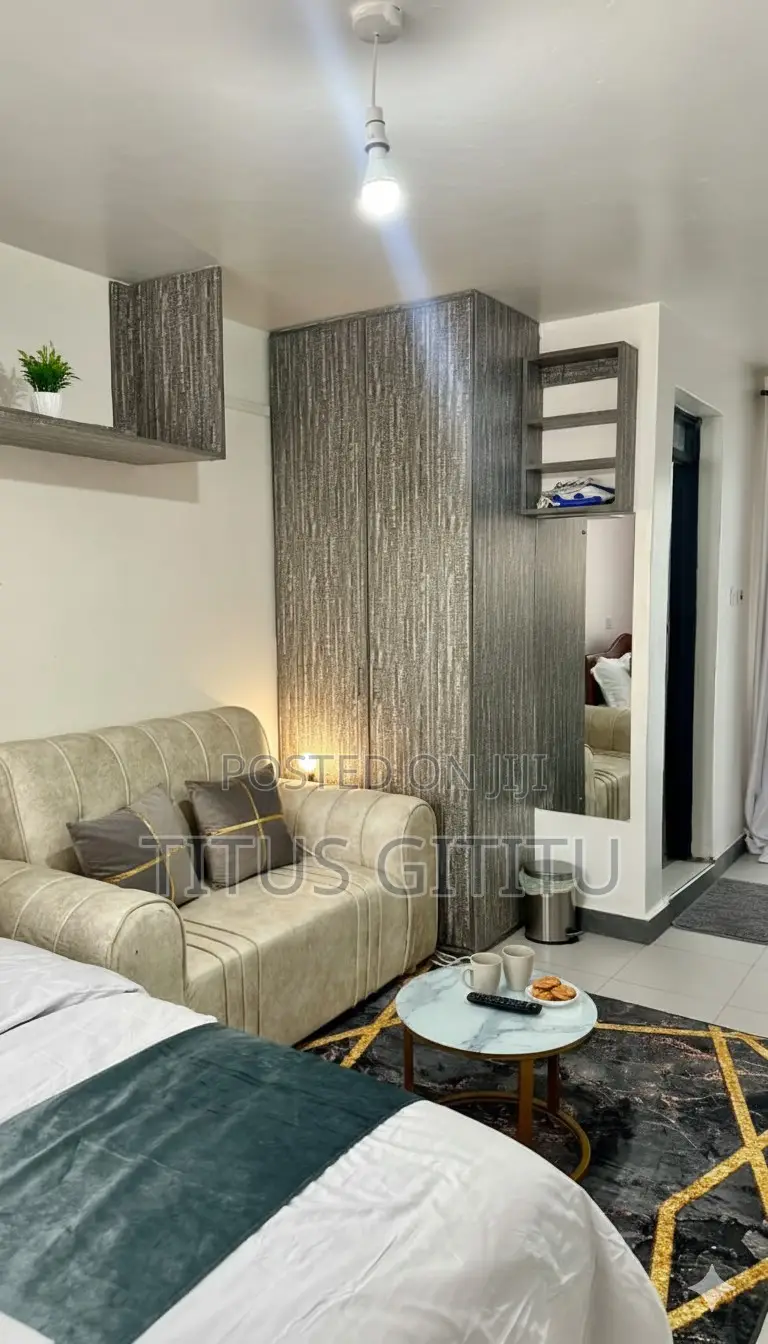New Studio Airbnb Kasarani Seasons | Furnished Balcony | in Seasons Estate