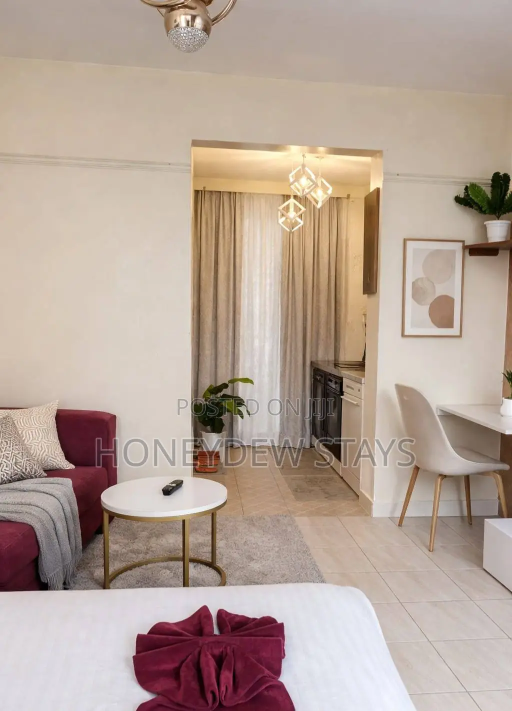 Elegant Kitengela Studio | Wifi, Parking, Hot Shower Kitchenette in Kitengela