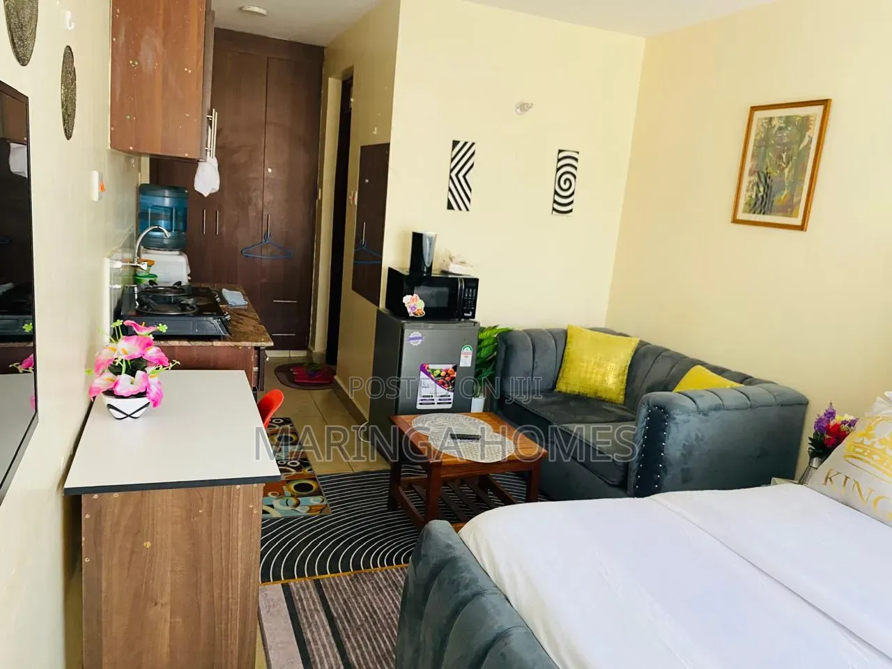 Modern Studio Airbnb in Ruaka | Wifi, Netflix, Parking Security in Ruaka