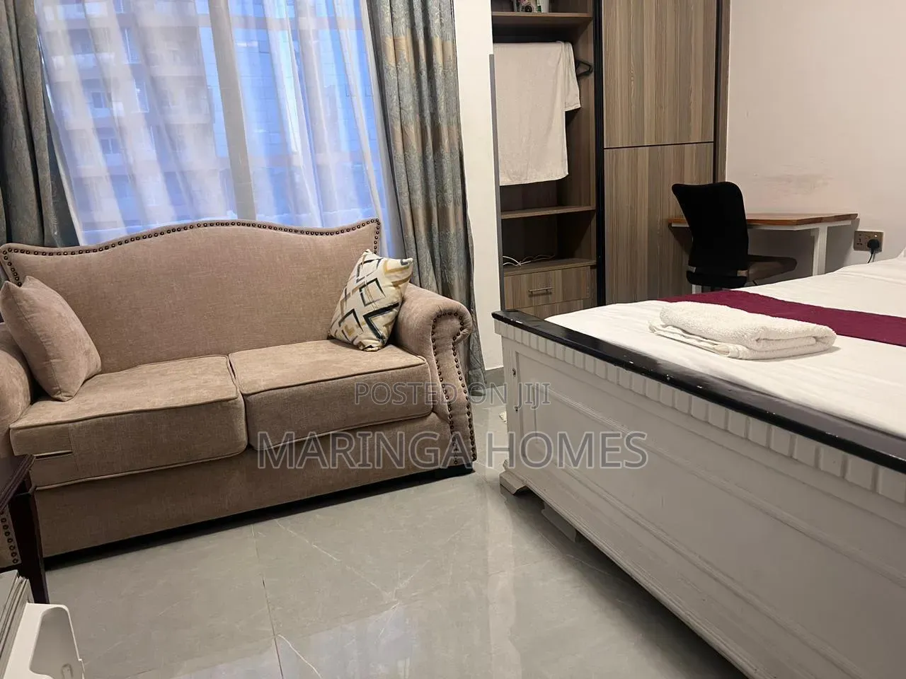 Studio Airbnb in Kilimani | Furnished Studio Apartment in Hurlingham