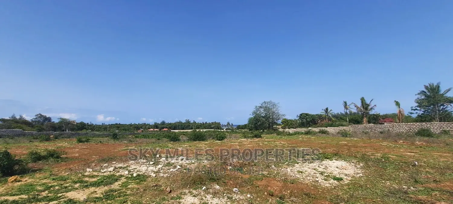Ocean-View Plots - Kikambala Second Row - Available for Sale Now in Kikambala