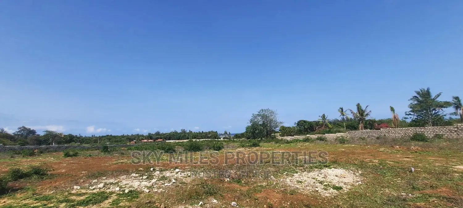 Ocean-View Plots - Kikambala Second Row - Available for Sale Now in Kikambala