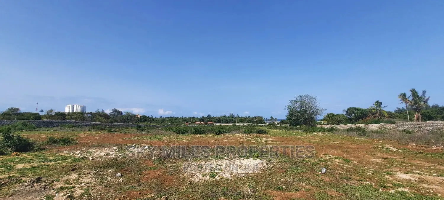Ocean-View Plots - Kikambala Second Row - Available for Sale Now in Kikambala