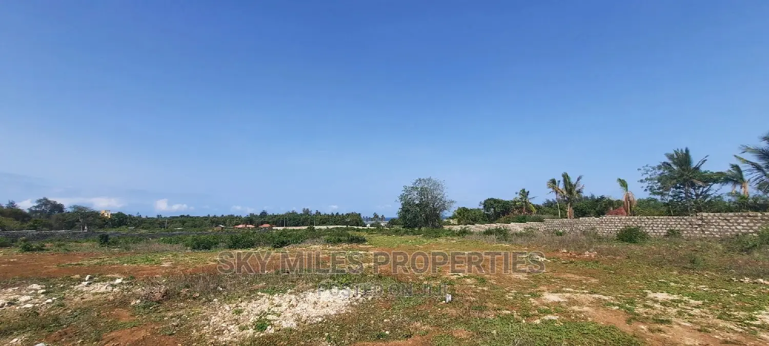 Ocean-View Plots - Kikambala Second Row - Available for Sale Now in Kikambala