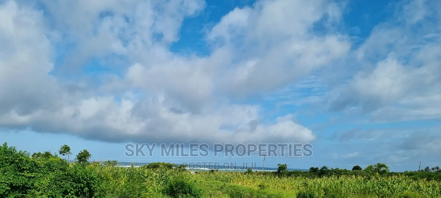 Kikambala Beachfront Land - 2.5 Acres, Second Row from the Ocean for Sale in Kikambala