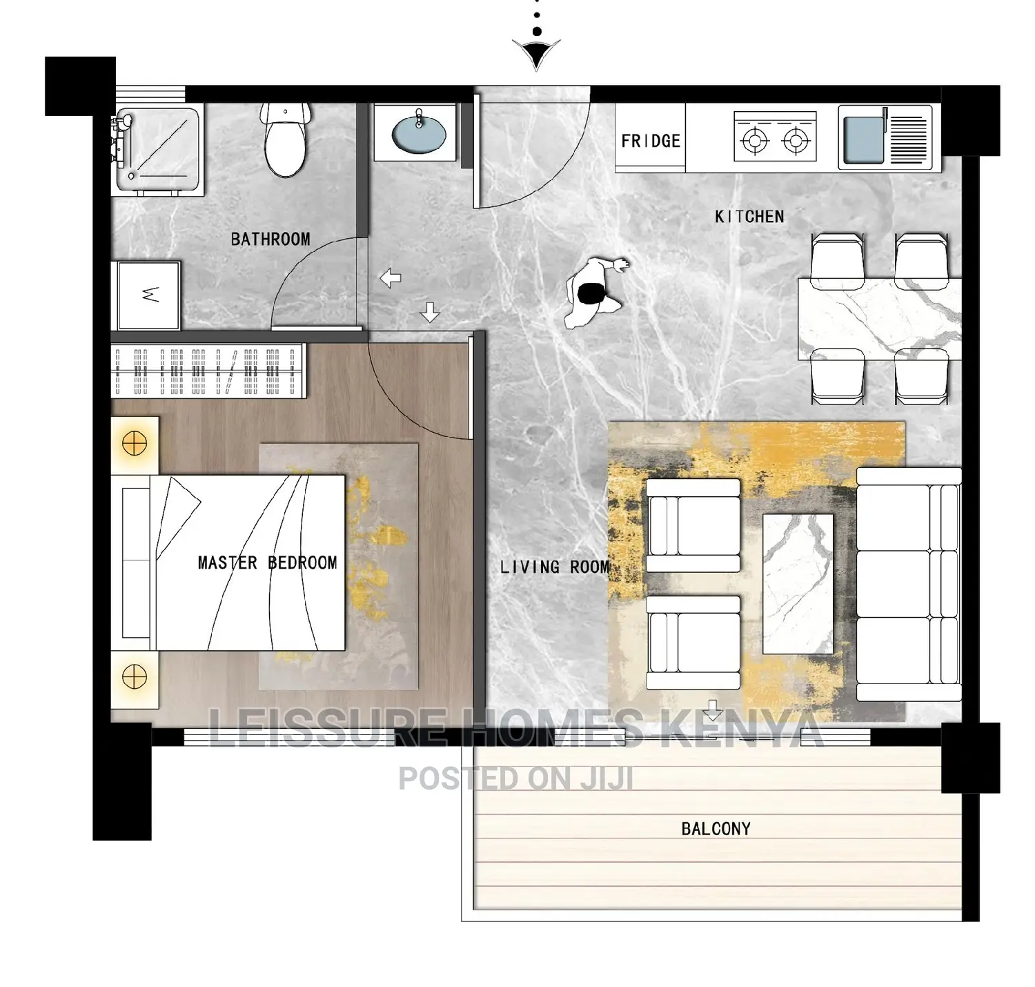 Kileleshwa 1-Bedroom Apartment Available for Purchase in Kileleshwa