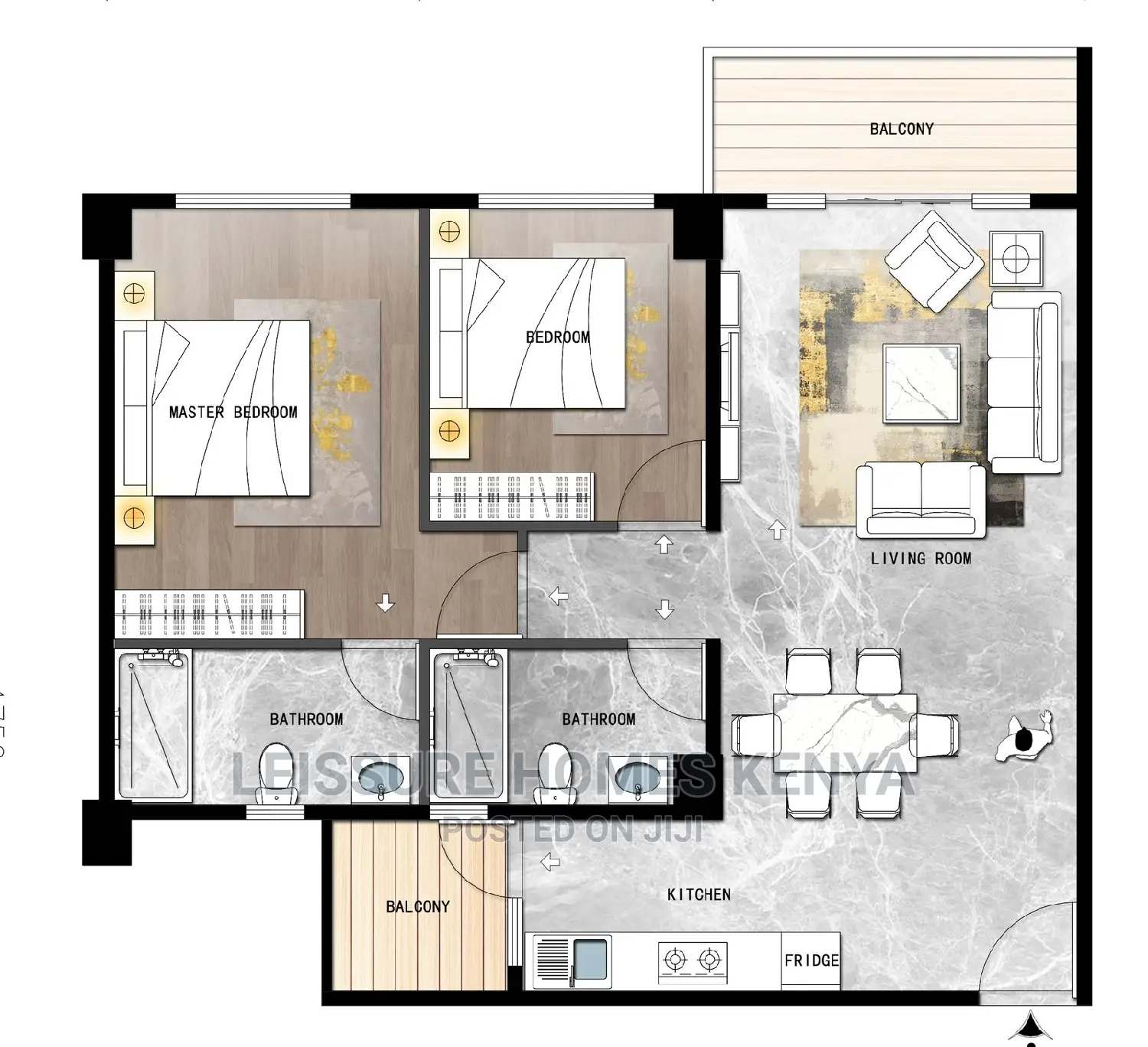 Kileleshwa 1-Bedroom Apartment Available for Purchase in Kileleshwa