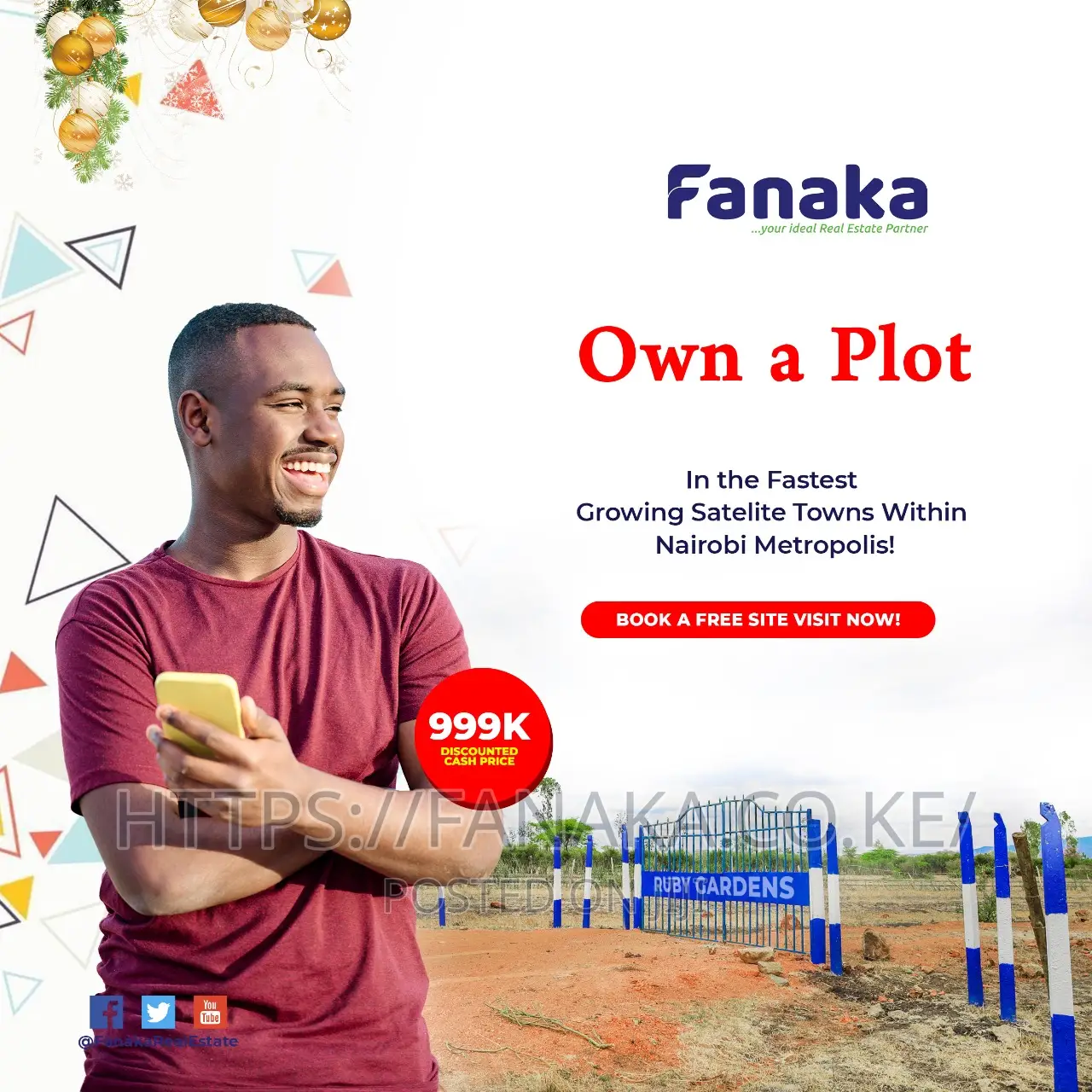 Juja Farm Land Near Tarmac - Prime Location - EW in Kalimoni
