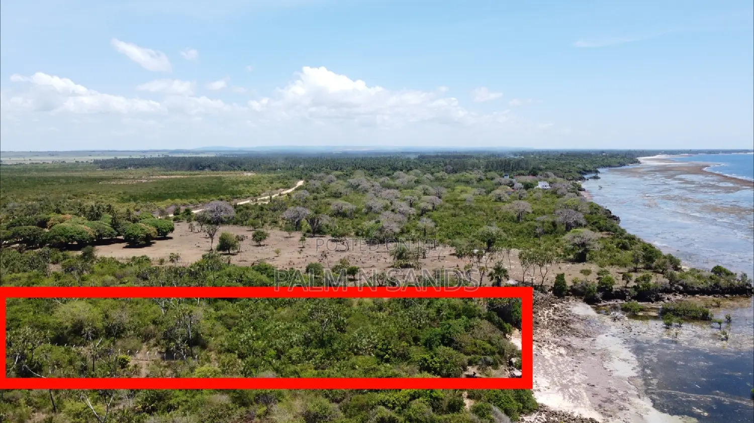 8.5 Acres of Oceanfront Property in Msambweni in Kinondo