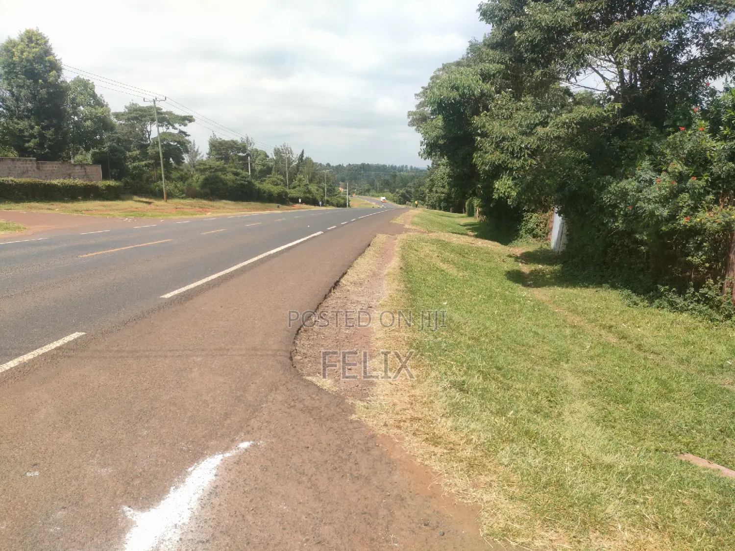 Marua/Chaka Highway 1/2 Acre Land - Nyeri: Touching Tarmac - For Sale in Kiganjo