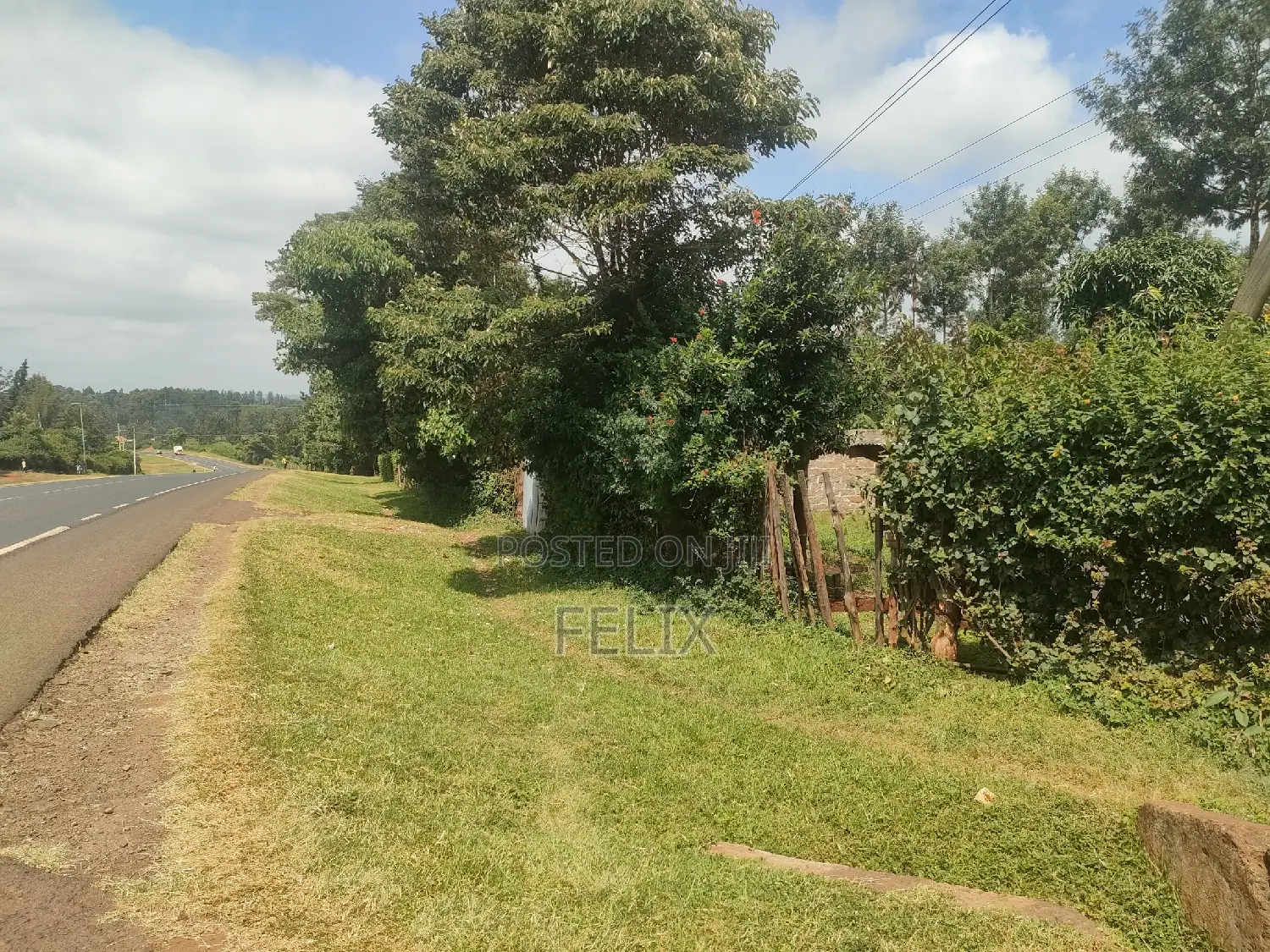 Marua/Chaka Highway 1/2 Acre Land - Nyeri: Touching Tarmac - For Sale in Kiganjo