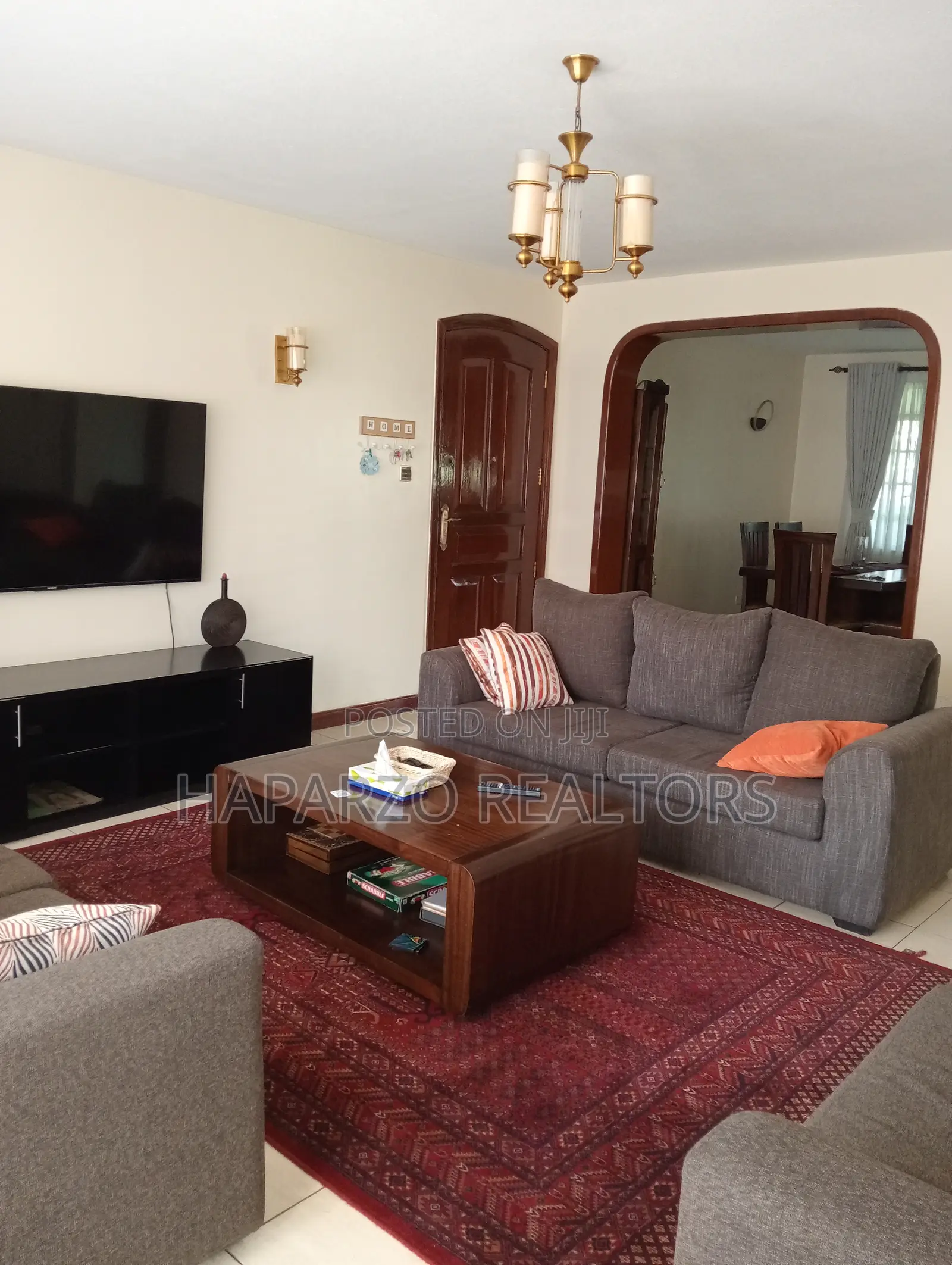 3-Bedroom Furnished Apartment Near Off Mvuli Road Available for Rent in Raphta Road Area