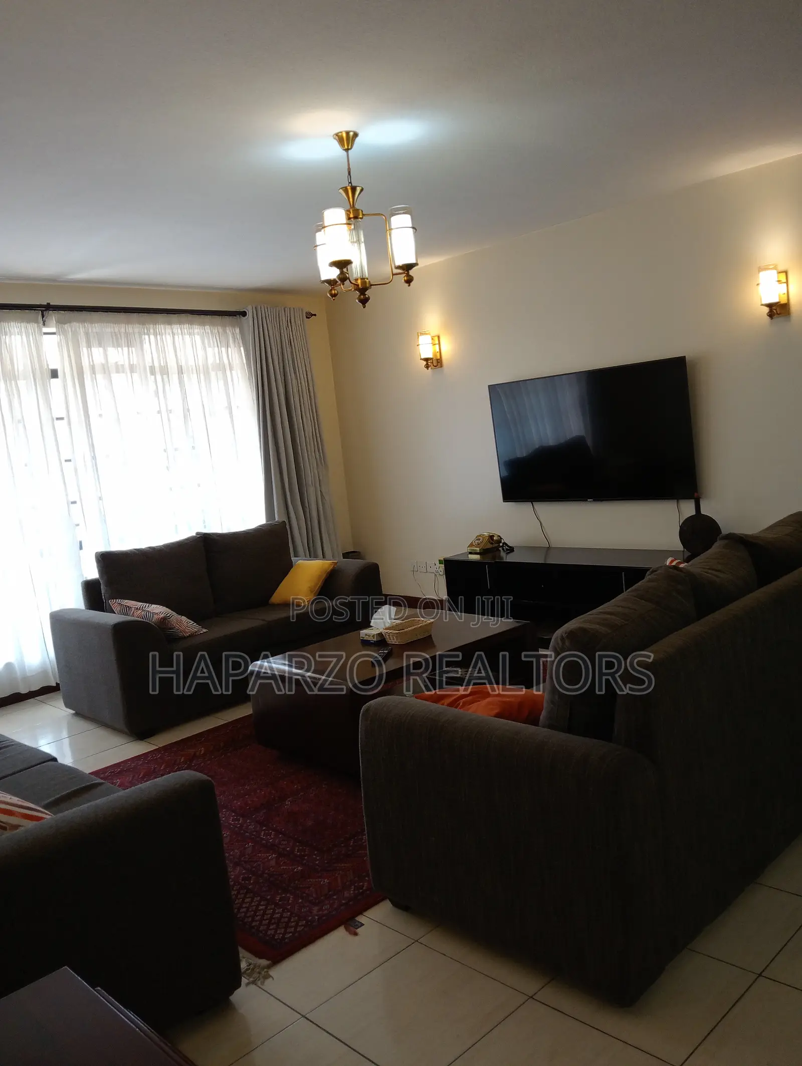 3-Bedroom Furnished Apartment Near Off Mvuli Road Available for Rent in Raphta Road Area