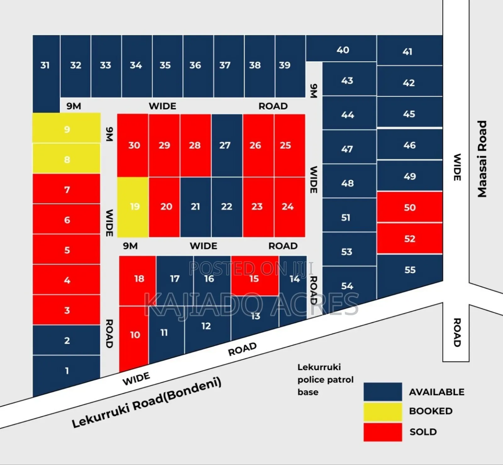1/8 Acre Bondeni Pieces in Ngong