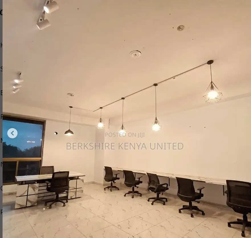Elegant Co-working Zones Equipped with High-end Furniture - Monthly Subscription Plans in Nairobi Central
