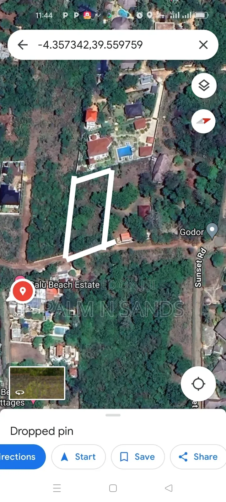 Exclusive Beachfront Plot Near Almanara Luxury Villas in Ukunda