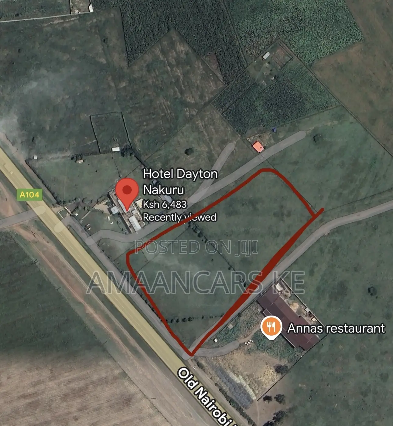 3.43 Acres of Prime Land Fronting the Nakuru Nairobi Highway in Nakuru Town East