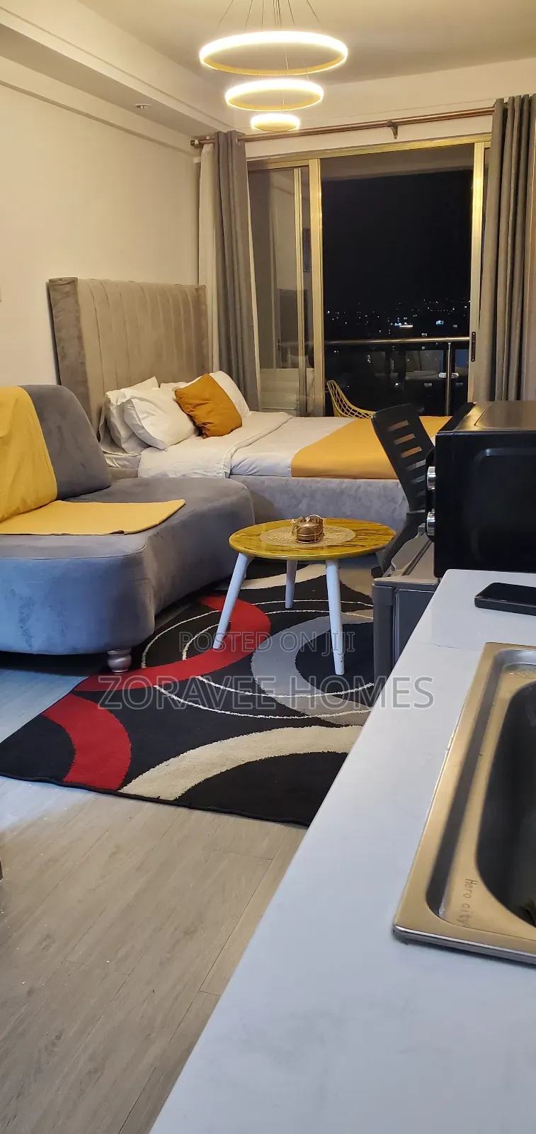 Goldpark Studio With Balcony 16th FLR in Kilimani