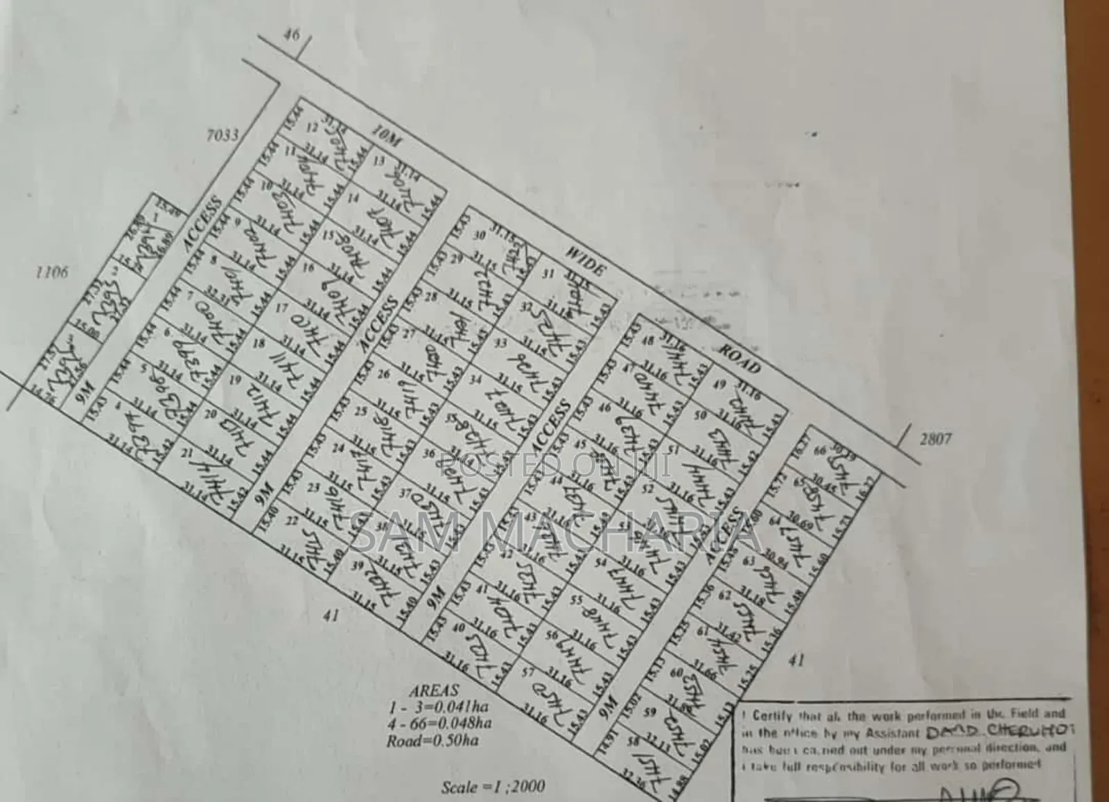 50 X 100 Plots for Sale. Gated Community Design. in Ngata