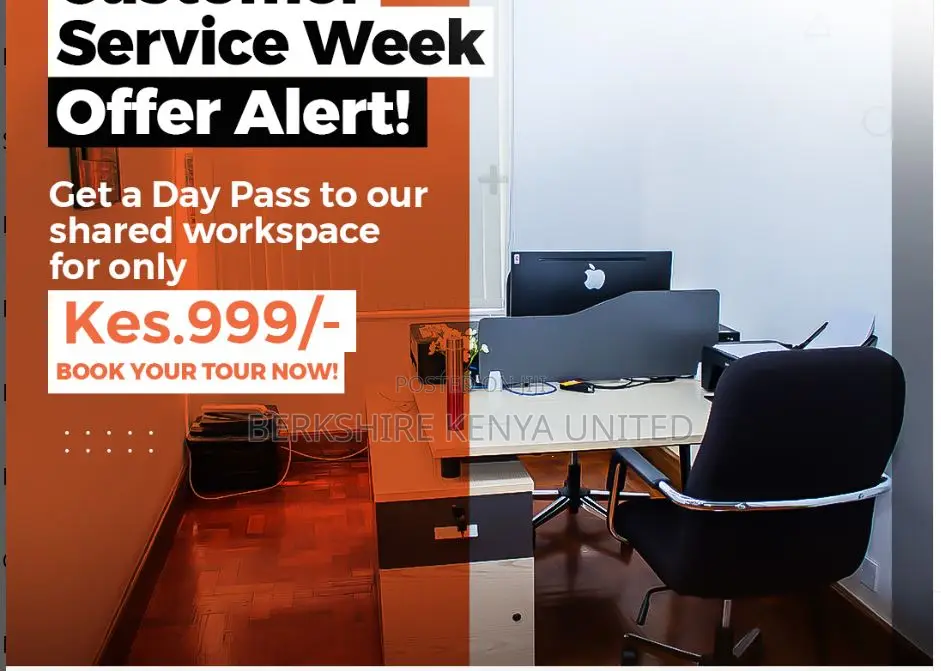 Spacious Private Offices With Nice Desks-all Inclusive in Nairobi Central