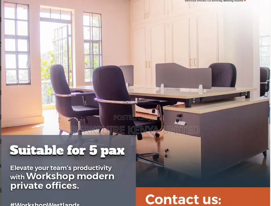 Spacious Private Offices With Nice Desks-all Inclusive in Nairobi Central