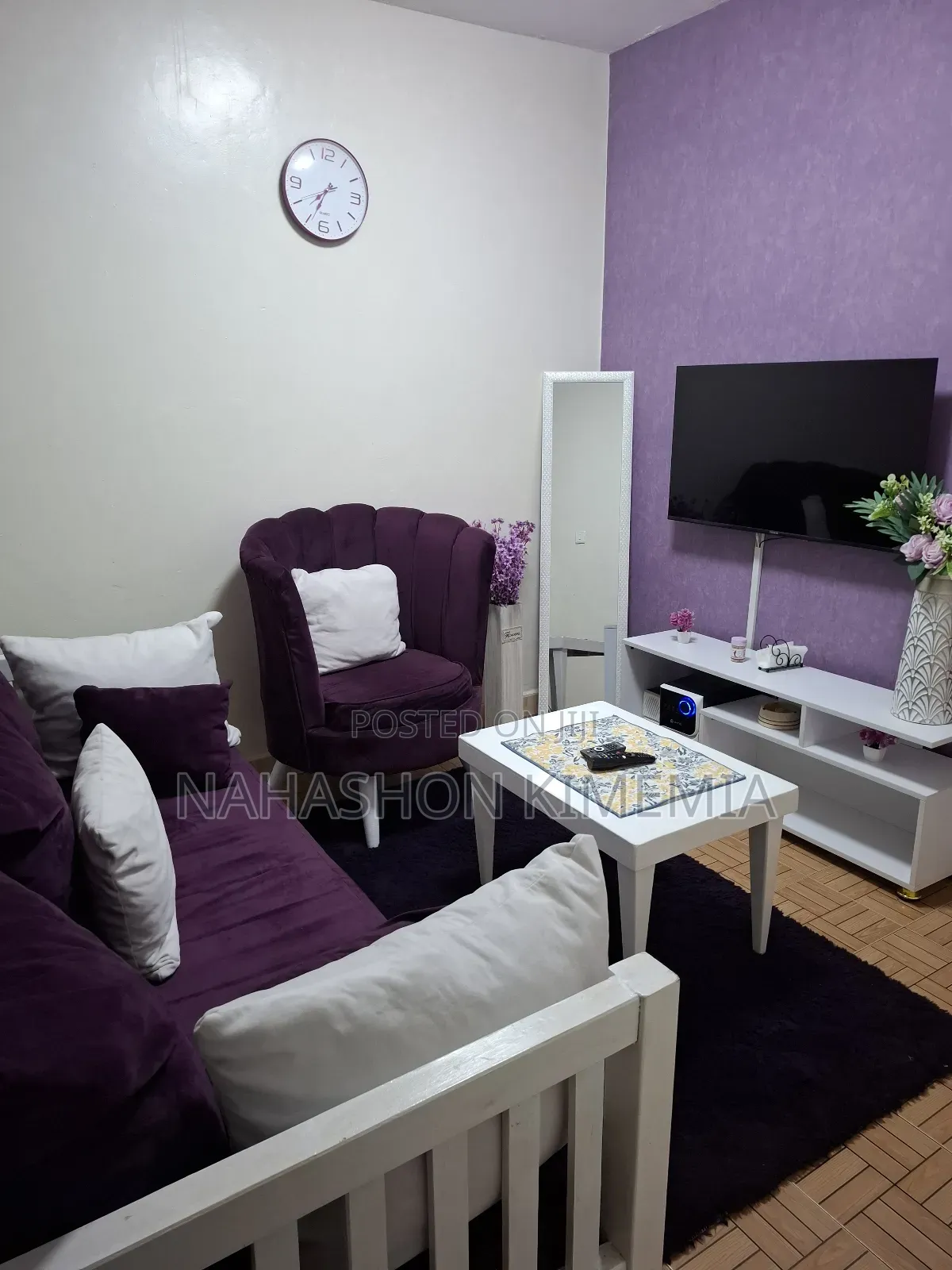 Purple BNB One-Bedroom TRM Drive Roysambu Thika Road Nairobi Kenya in Roysambu
