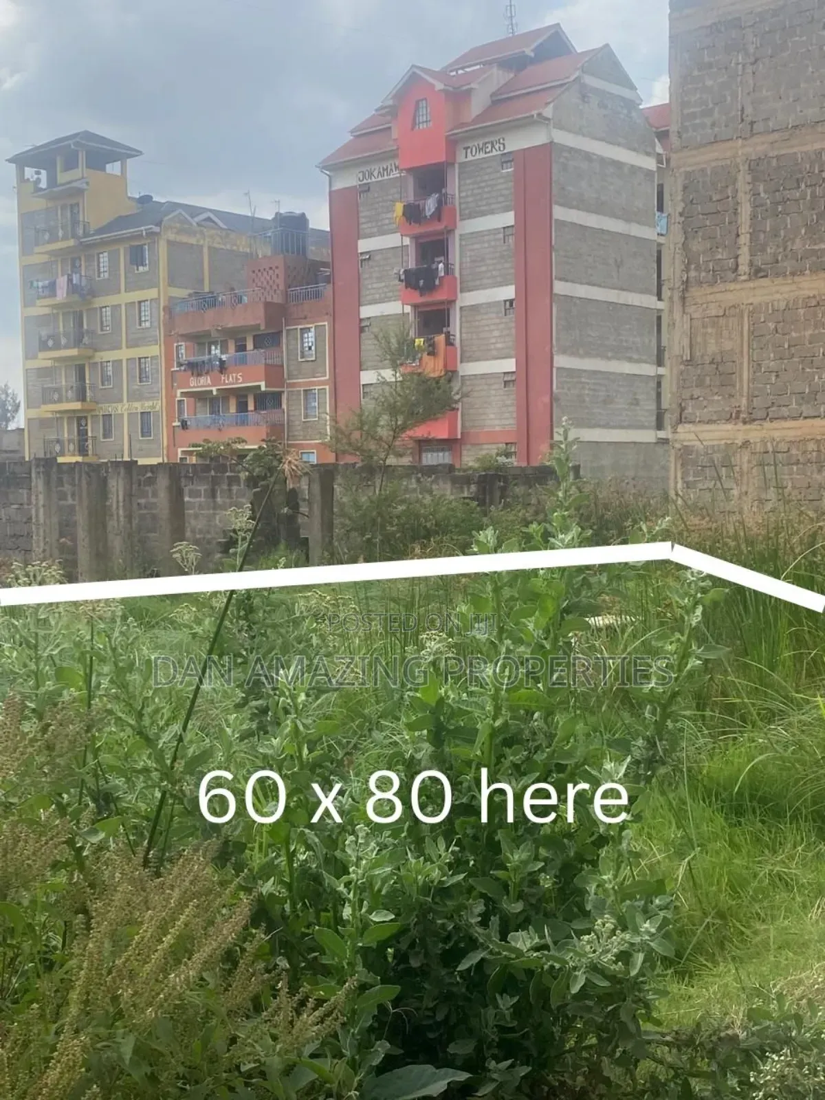 60 by 80 Plot in Juja Town for Sale Ideal for High Rise Apartments in Juja
