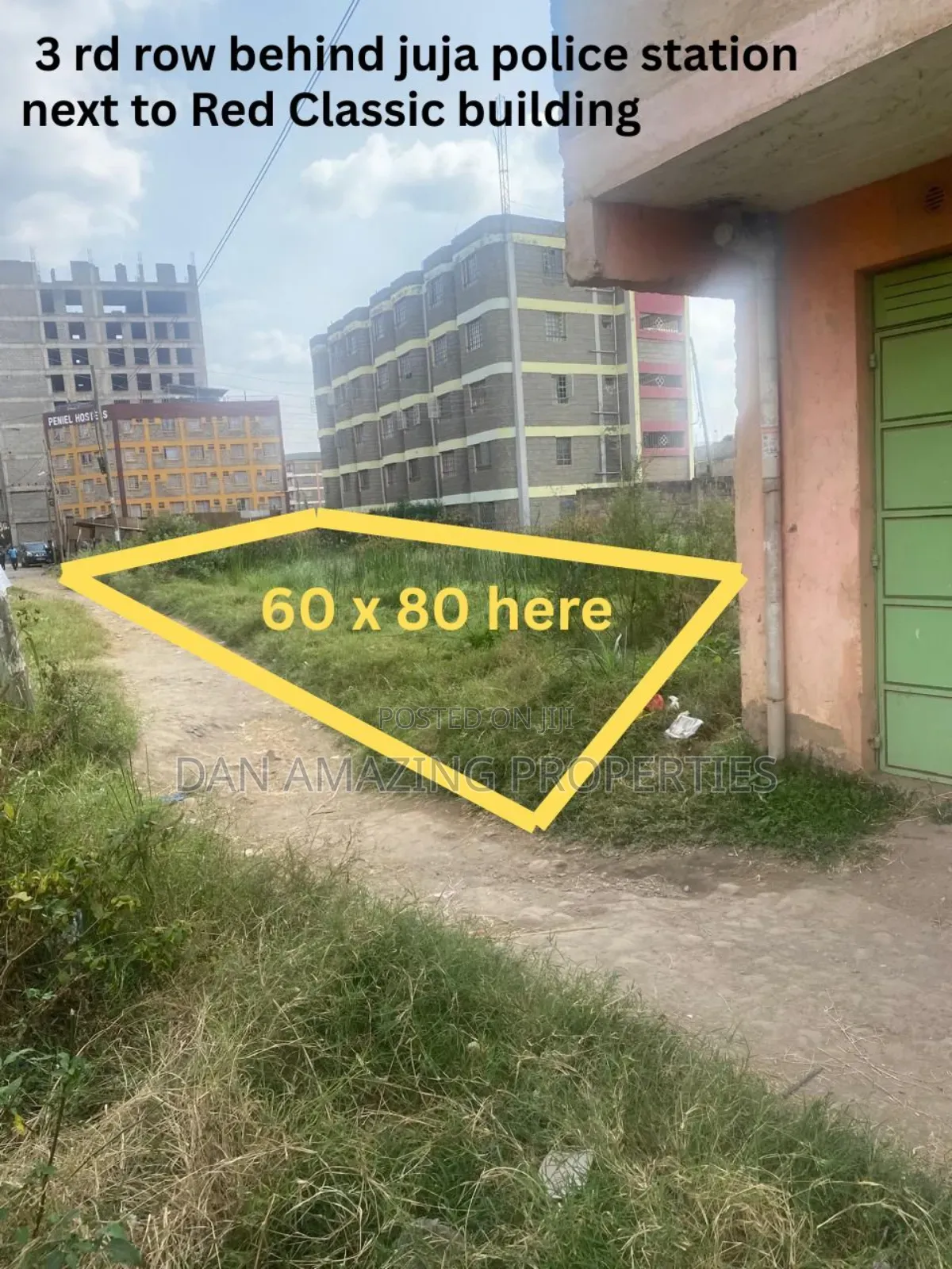 60 by 80 Plot in Juja Town for Sale Ideal for High Rise Apartments in Juja