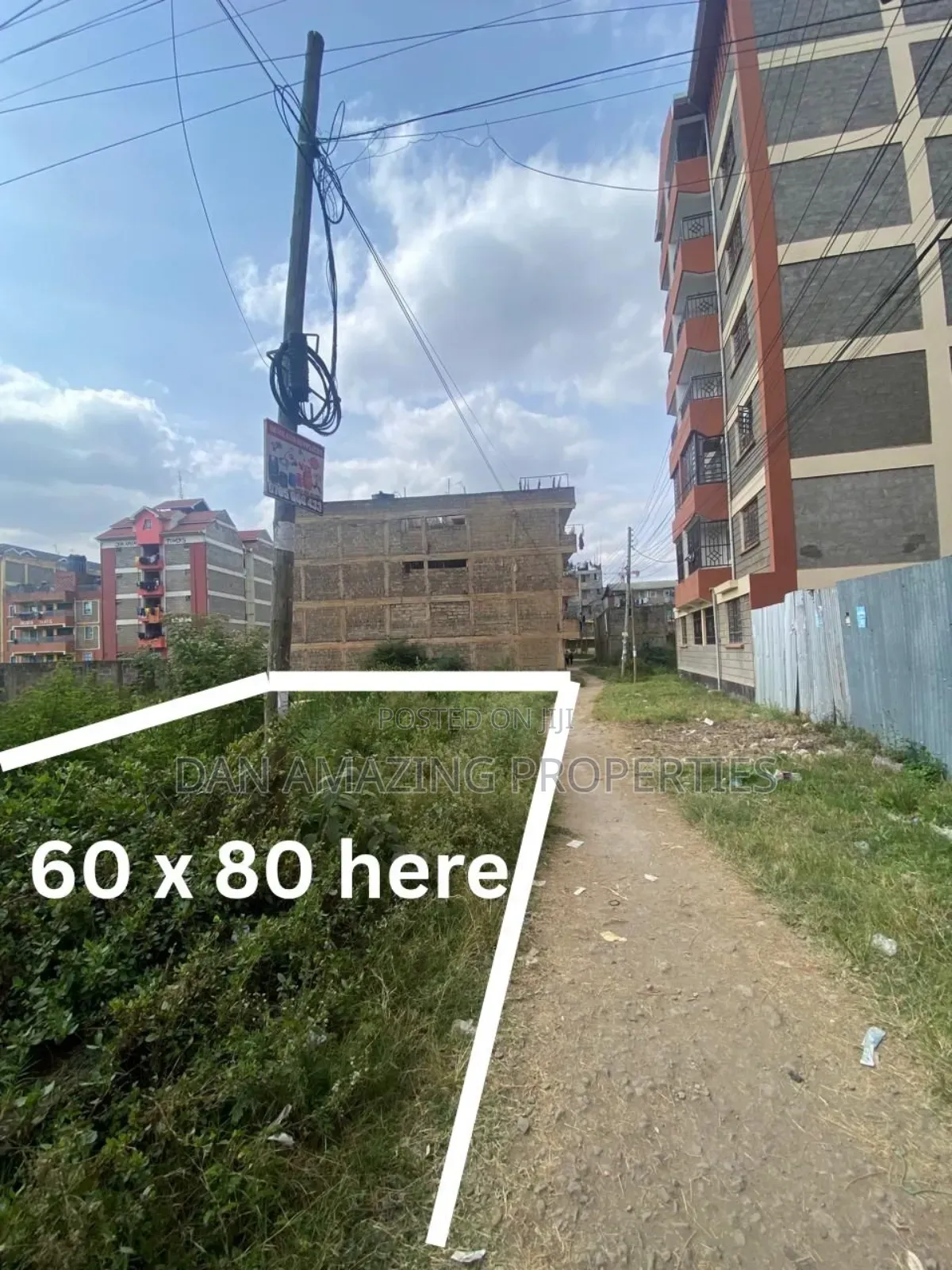 60 by 80 Plot in Juja Town for Sale Ideal for High Rise Apartments in Juja