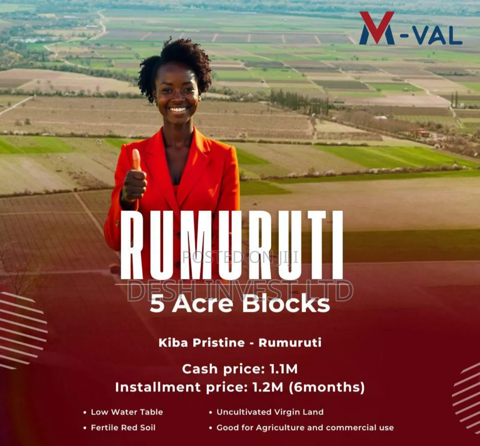Rumuruti 5 Acres Blocks for Sale in Thika