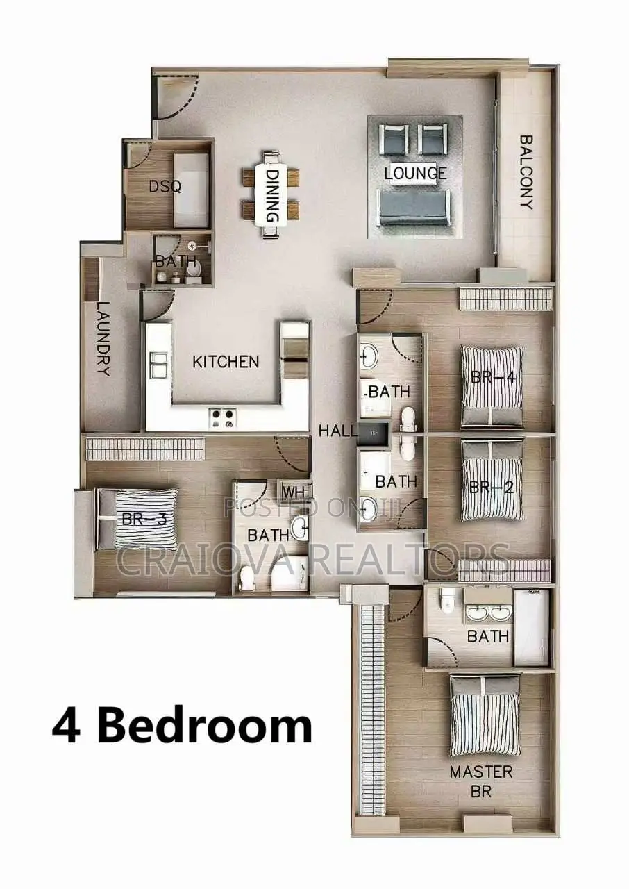 4bdrm Apartment in Kilimani for sale in Kilimani