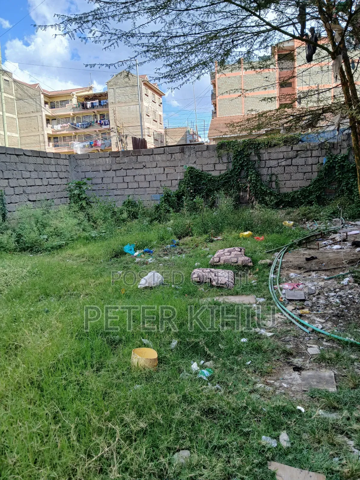 Tassia2 110ft by 33ft Plot With Wall Fence,Power,Water Tank and 2shops in Tassia