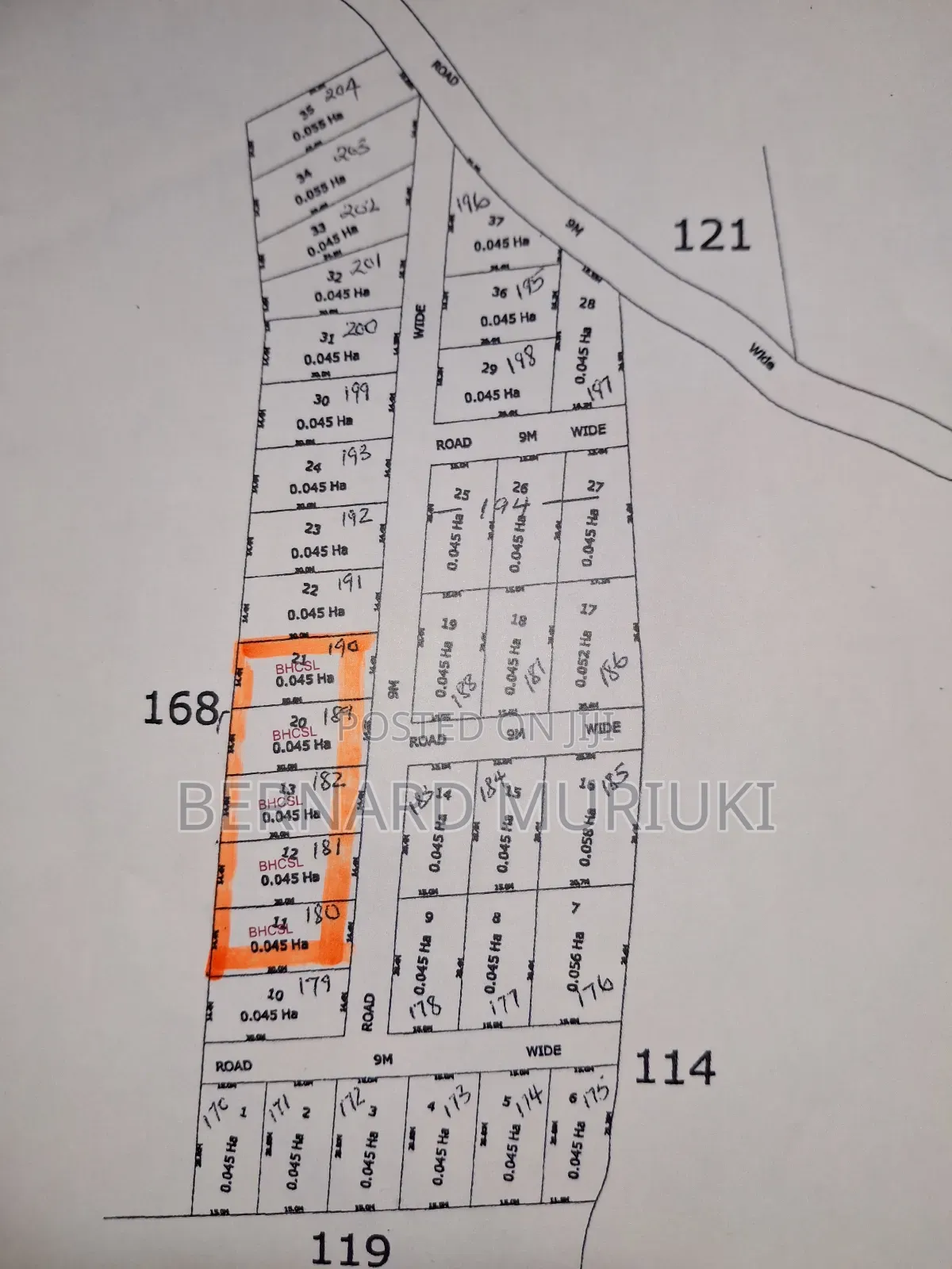 5no 50x100plots at Kivandini in Matuu