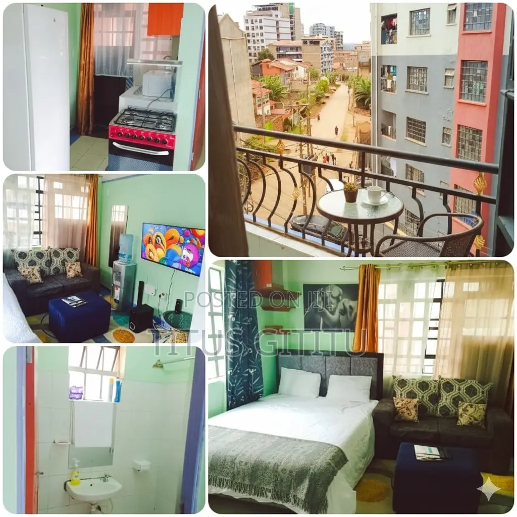 Studio Airbnb in Kasarani | Furnished | Free Parking Wifi in Roysambu