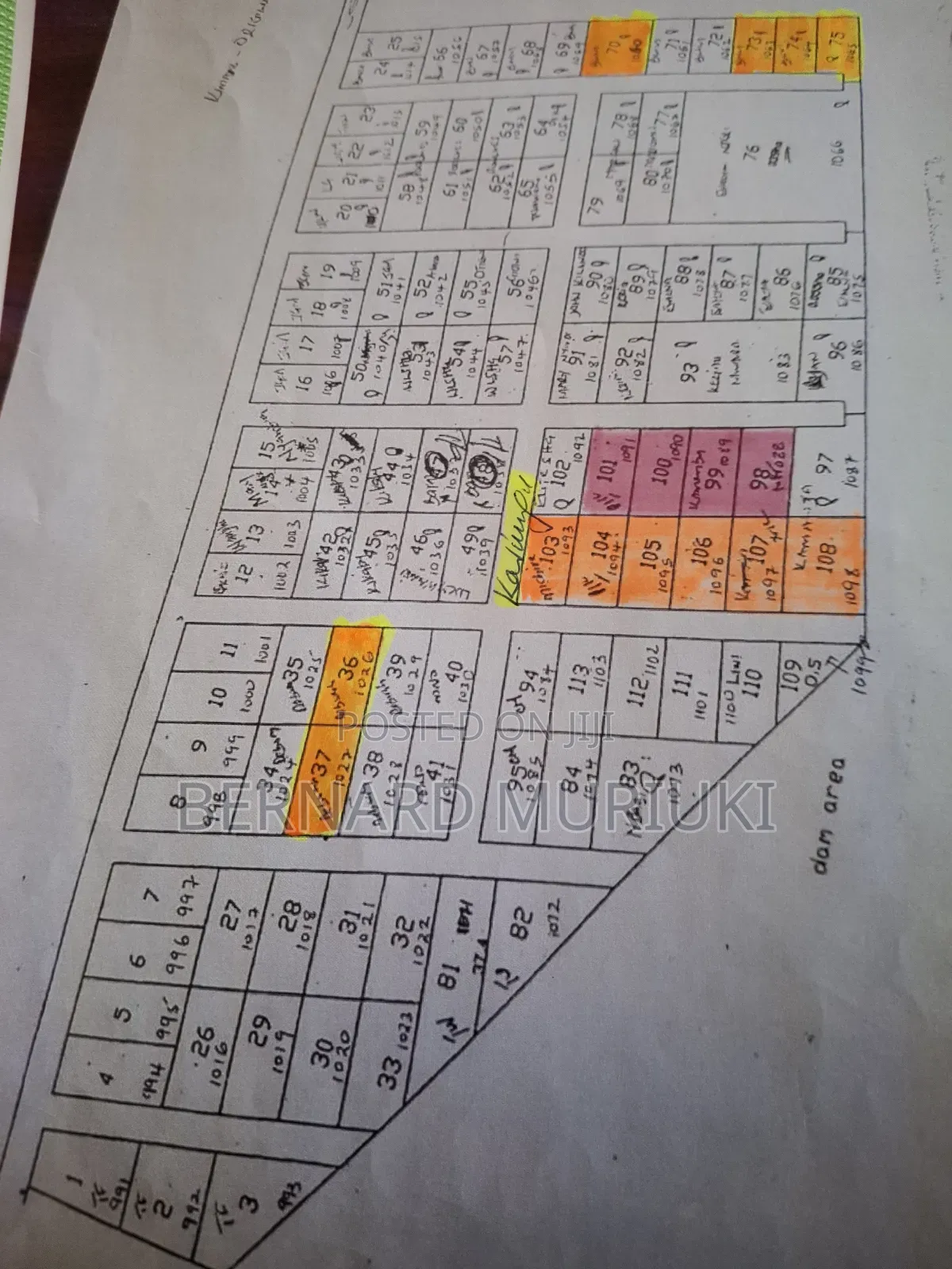 6no 50x100 Plots at Matuu, Kangonde in Matuu