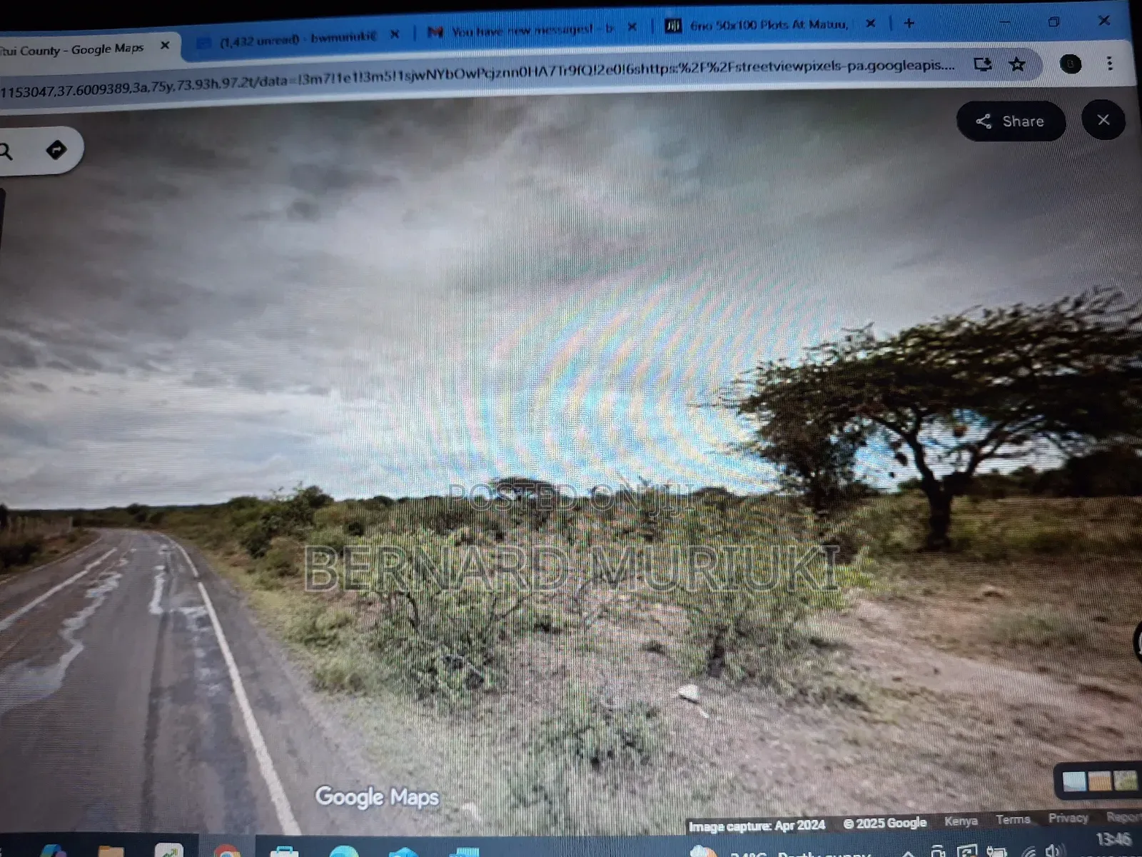 5no 50x100plots at Kivandini in Matuu