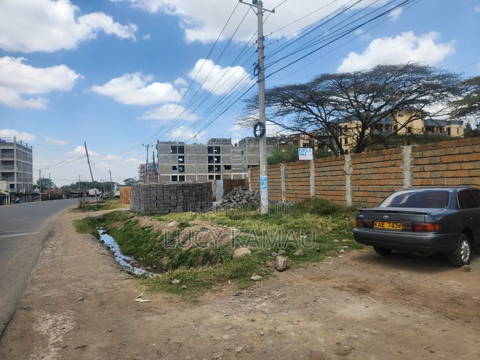 Prime Commercial 1⁄2 Acre Parcel Touching Tarmac in Ole Kasasi