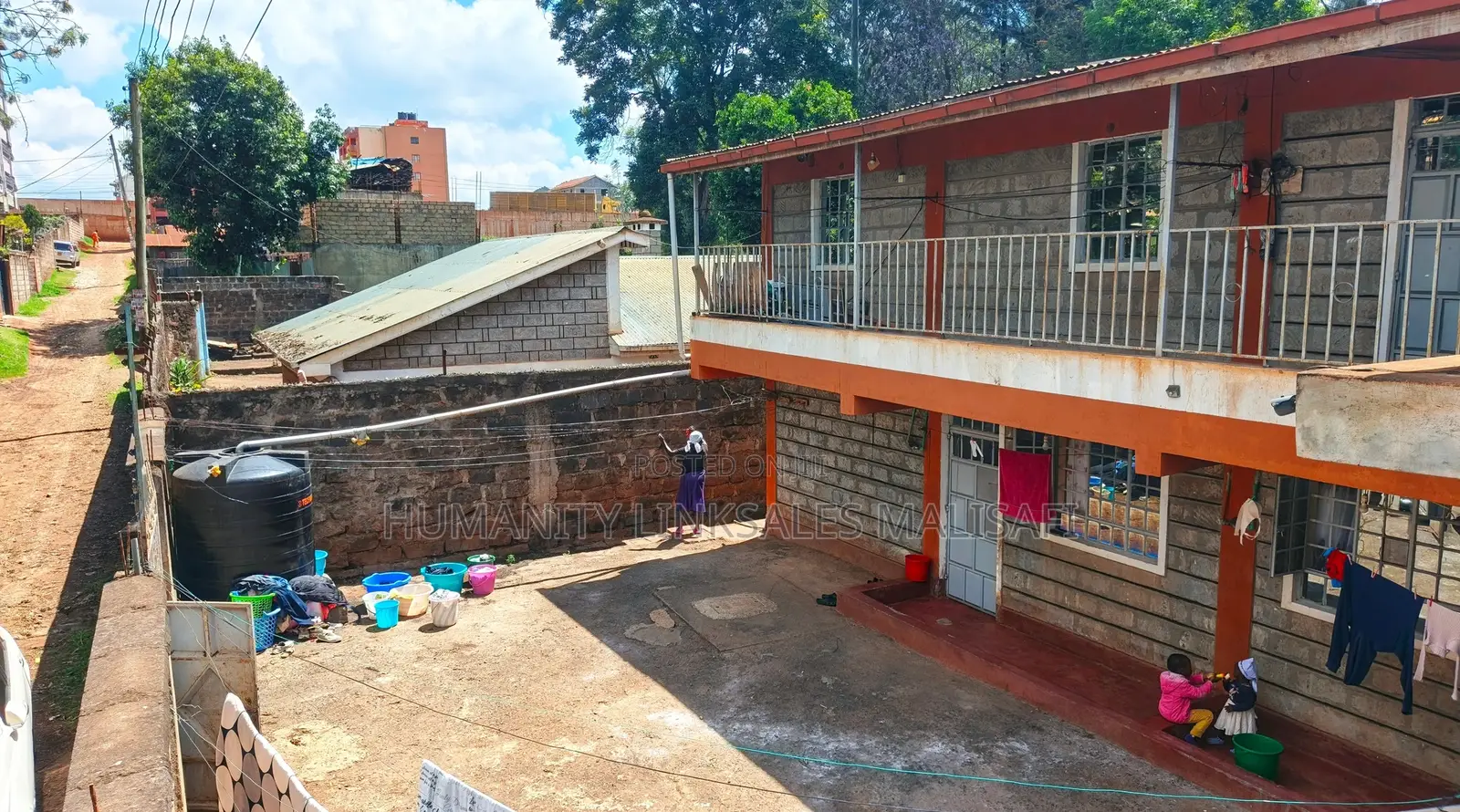 2 Floors Apartment, On A 50 By 100 Plot, 100m From Tarmac. Titled in Thogoto