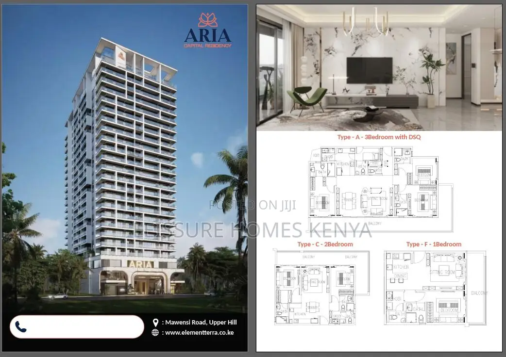 1bdrm Apartment in Upperhill for sale in Upperhill