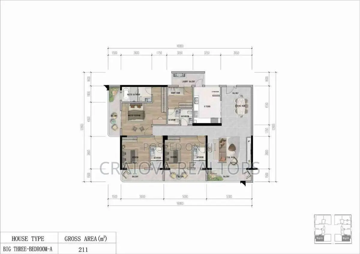 2bdrm Apartment in Luna Oak Residency, Kilimani for sale in Kilimani