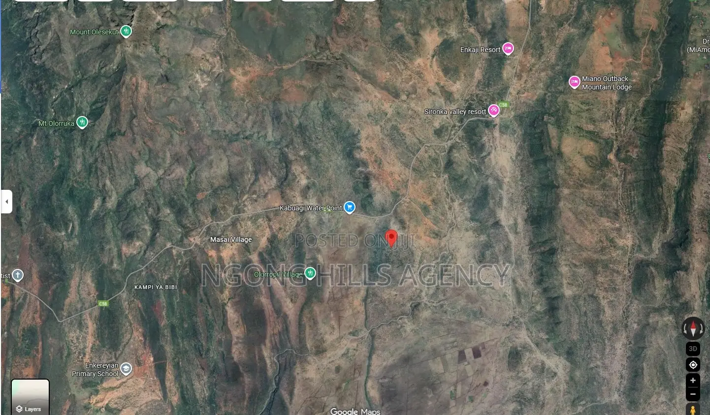 Seven Acres in Kiserian, Close to Sironka Valley Resort on Magadi Road in Kiserian