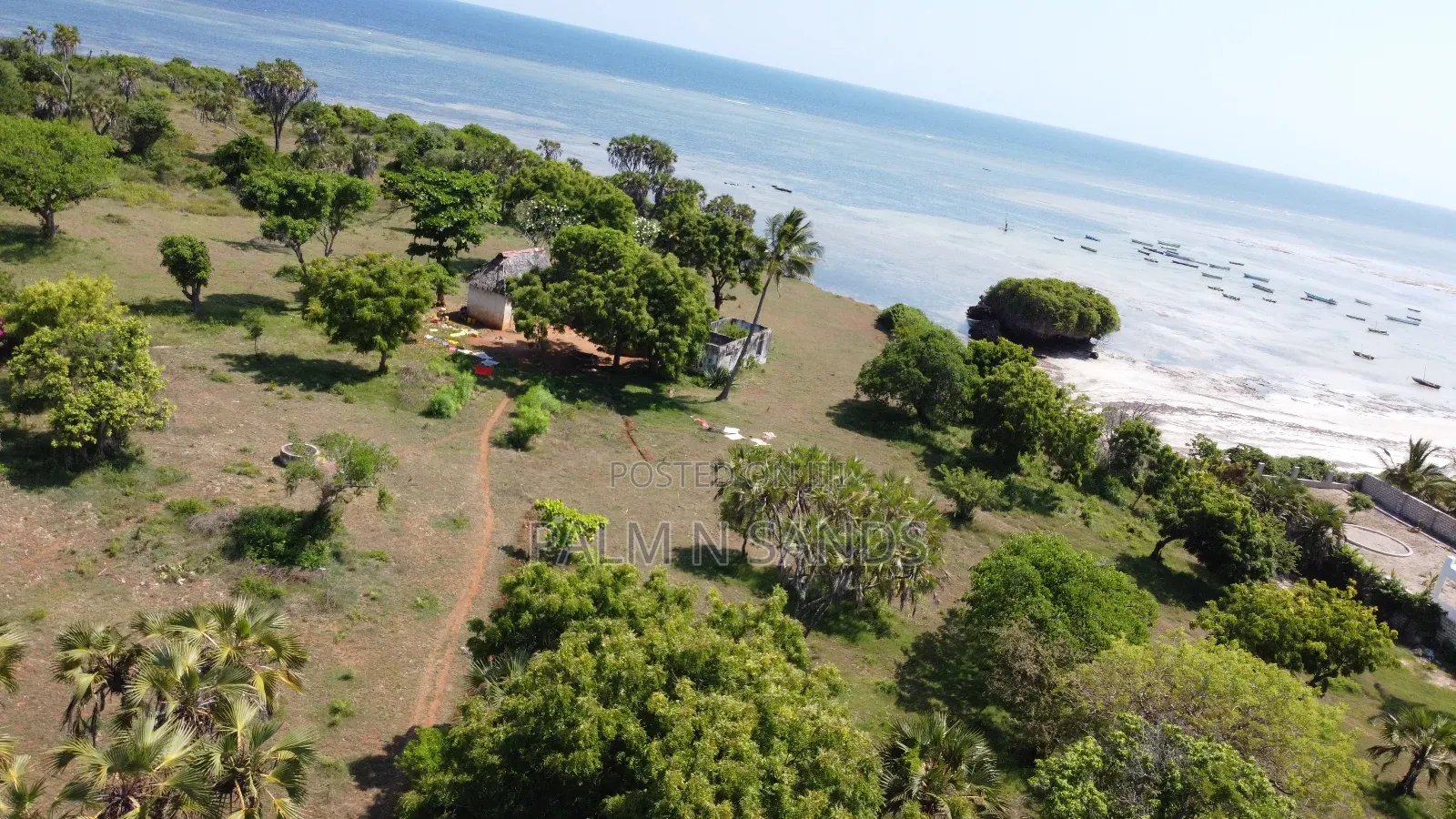 Msambweni One Acre Prime Beach Front Land on Sale! At in Diani