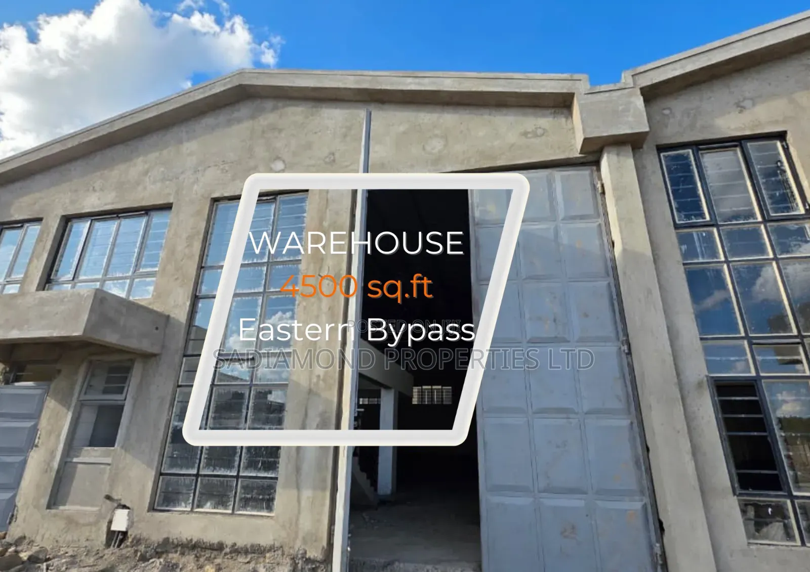 4,100 SQFT Warehouse for Rent on Eastern Bypass in Ruiru