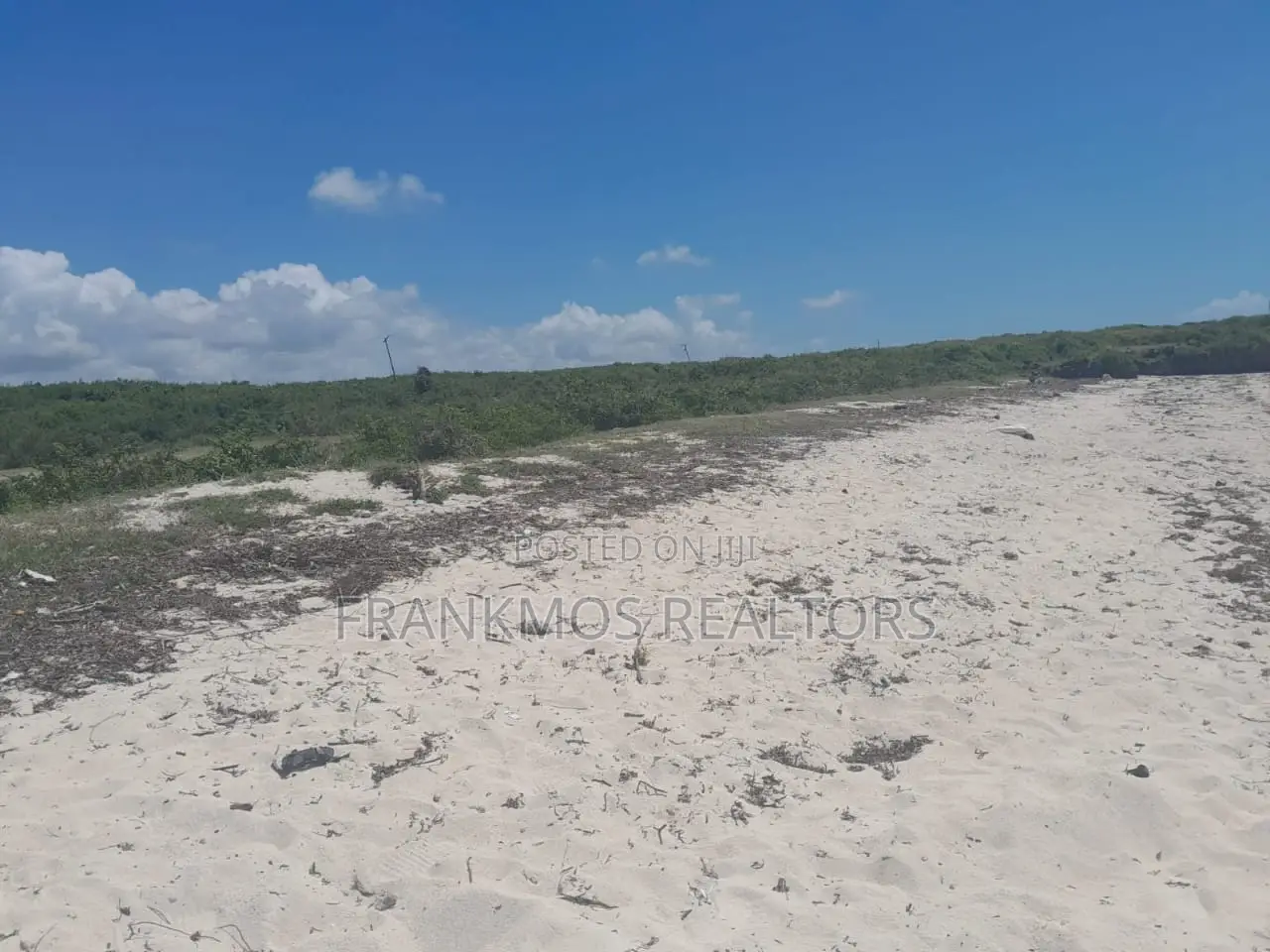 20 Acres Sandy Beach in Kikambala