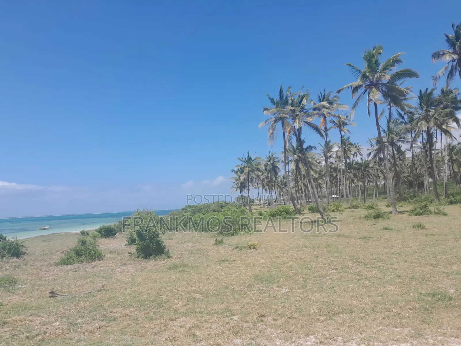 20 Acres Sandy Beach in Kikambala